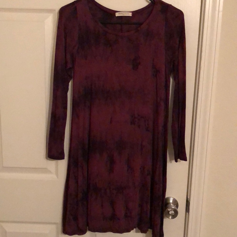 Maroon Tie Dye dress
